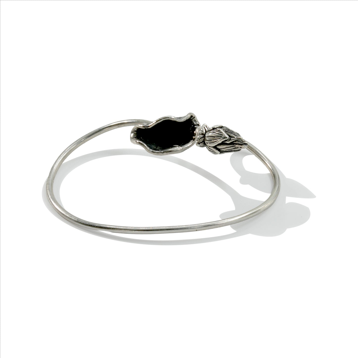 EAR CUFF LOTUS BUD AND LEAF