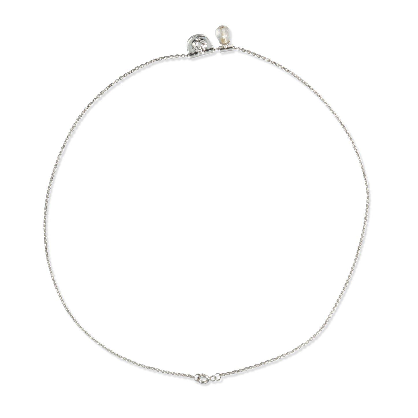 NECKLACE SLIDE LOTUS TAG