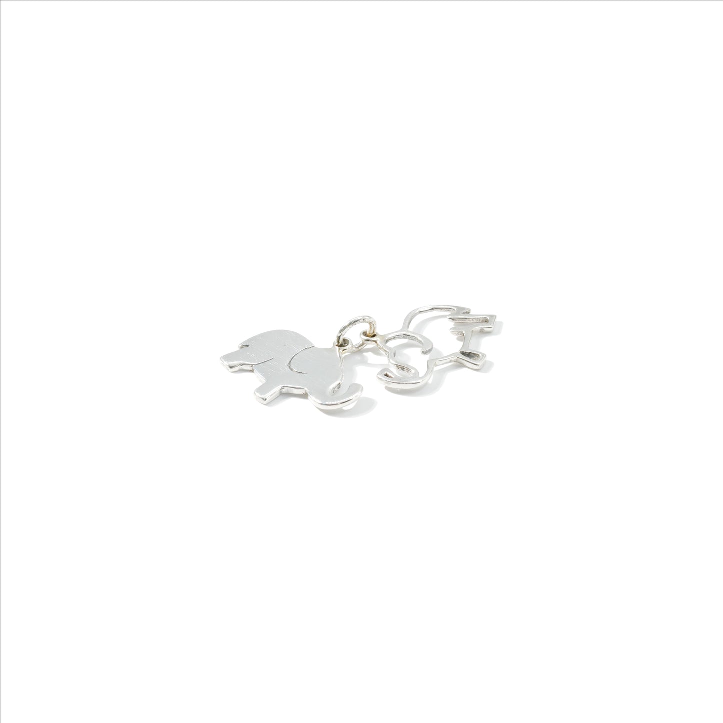 PENDANT DOUBLE ELEPHANT CHARMS