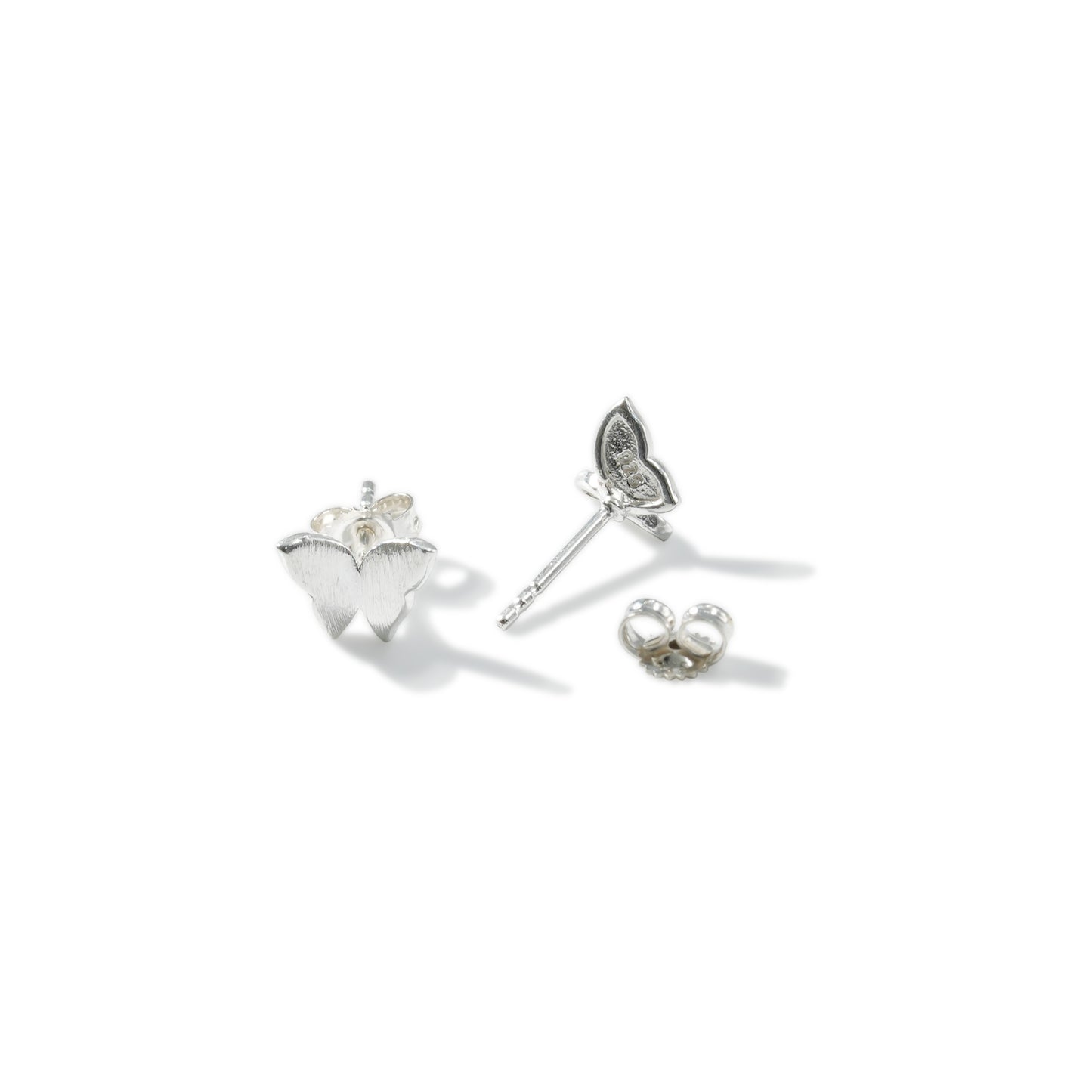 EARRING BUTTERFLY SANDBLAST 011-32907