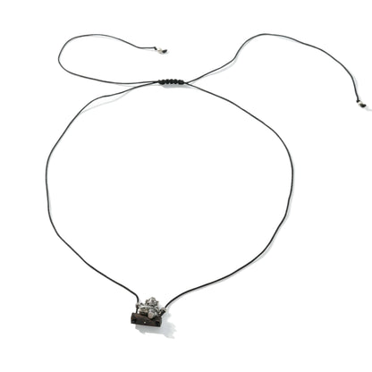NECKLACE SHAMBALA GANESH SWING PALM WOOD