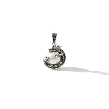 PENDANT DRAGON BAROQUE SEA PEARL BALL