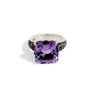 RING DOME AMETHYST