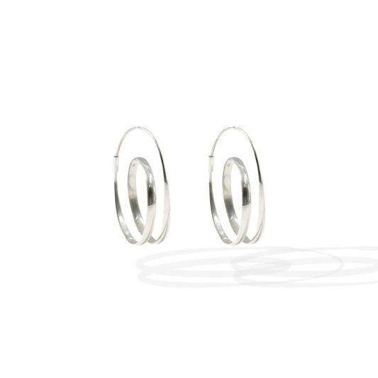 EARRING SWIRL PLAIN