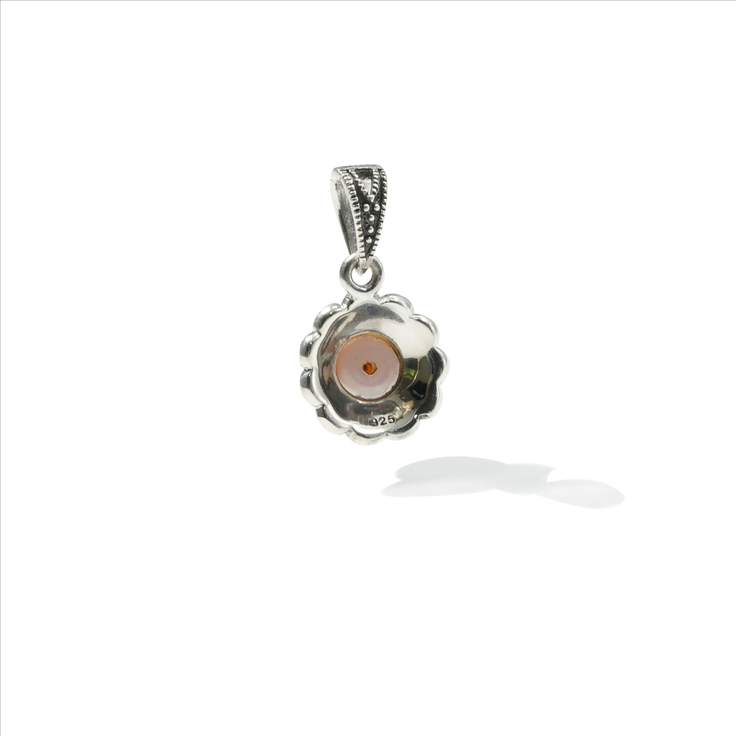 PENDANT FLOWER MARCASITE WITH PEARL