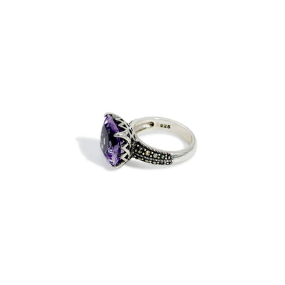 RING DOME AMETHYST