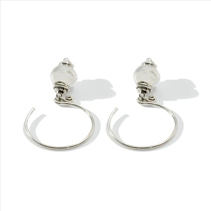 EARRING HOOP BALL PLAIN