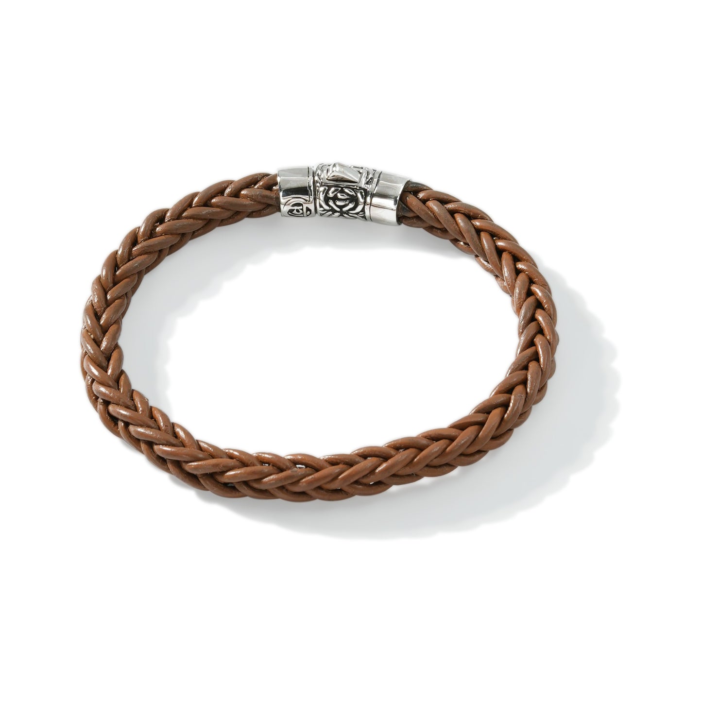 BRACELET LEATHER CLAPS BYZANTINE