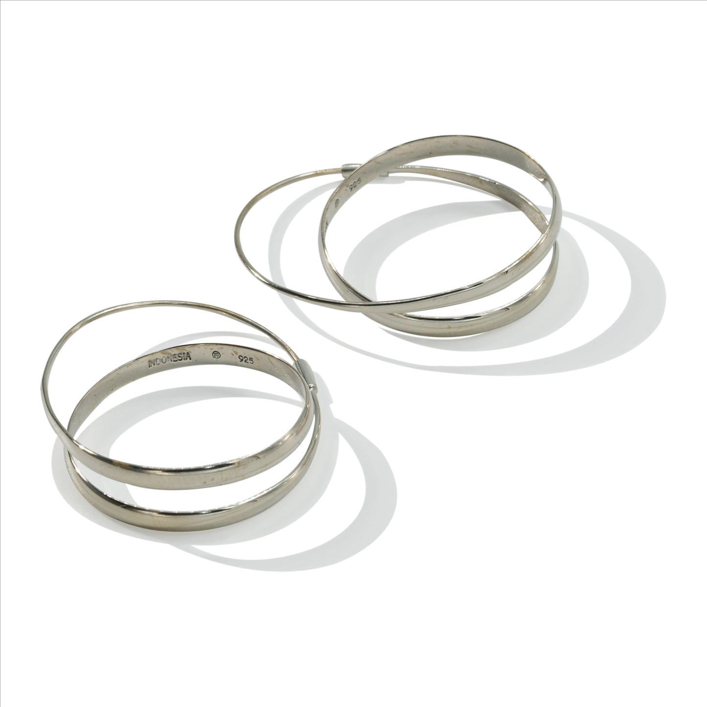 EARRING SWIRL PLAIN