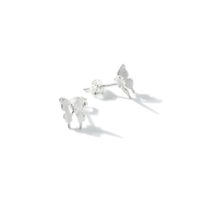 EARRING BUTTERFLY BRUSHED