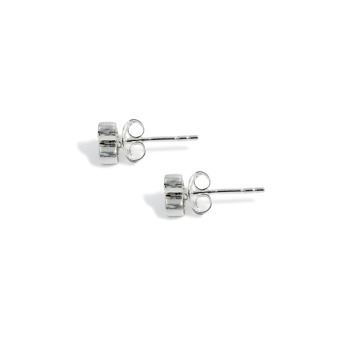 EARRING THREE ROUND ZIRCONIA