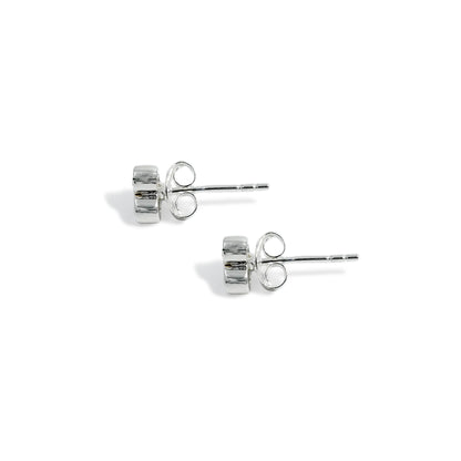 EARRING THREE ROUND ZIRCONIA
