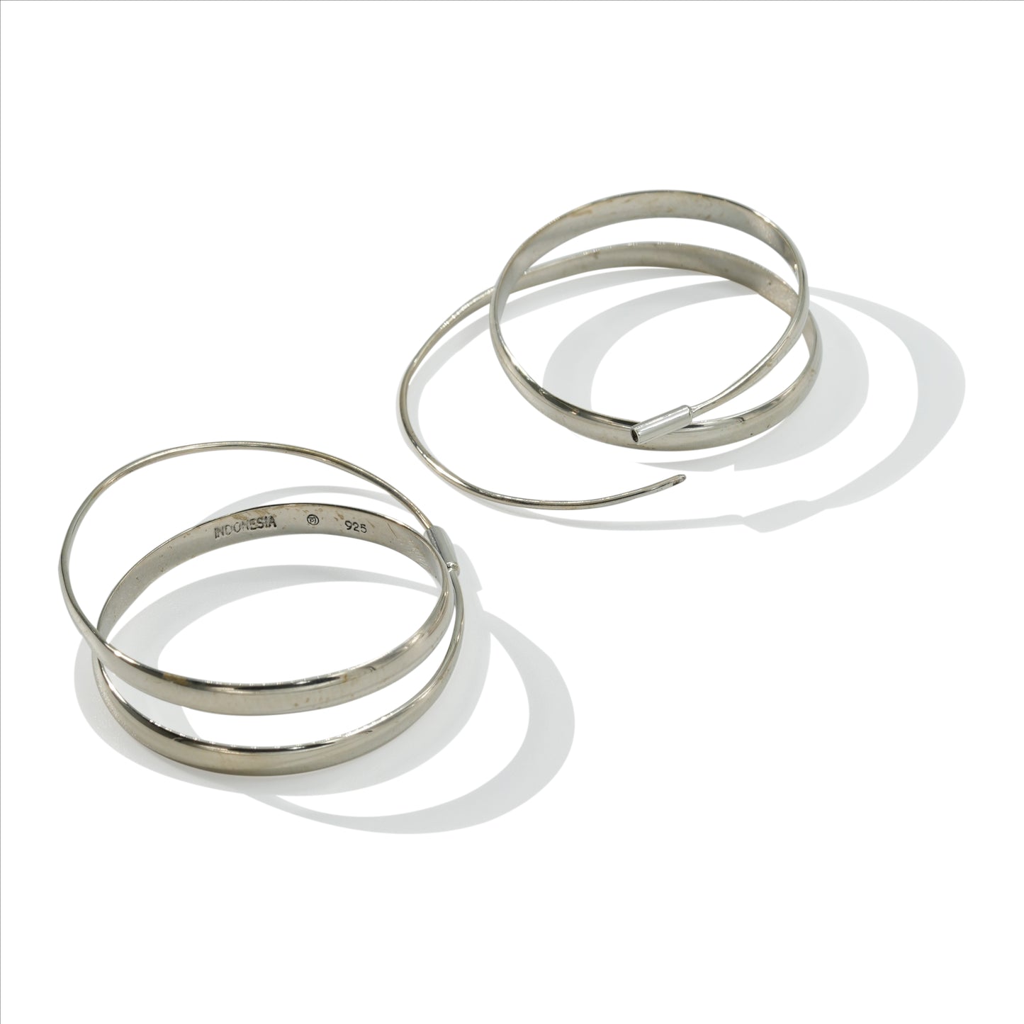 EARRING SWIRL PLAIN