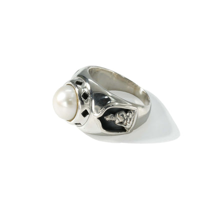 RING DOME STUPA BOROBUDDHA FRESH WATER PEARL