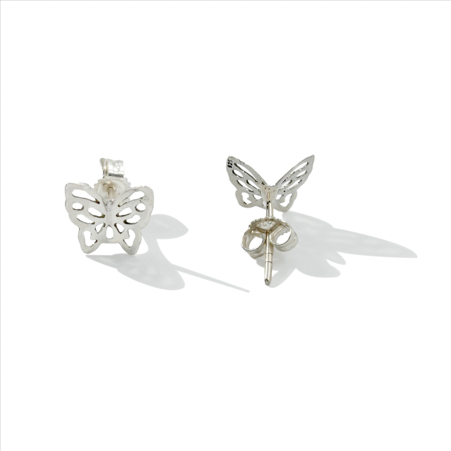 EARRING STUD TINY BUTTERFLY CUT OUT 011-30465