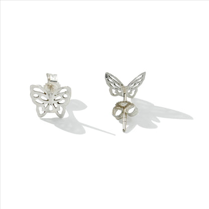 EARRING STUD TINY BUTTERFLY CUT OUT 011-30465