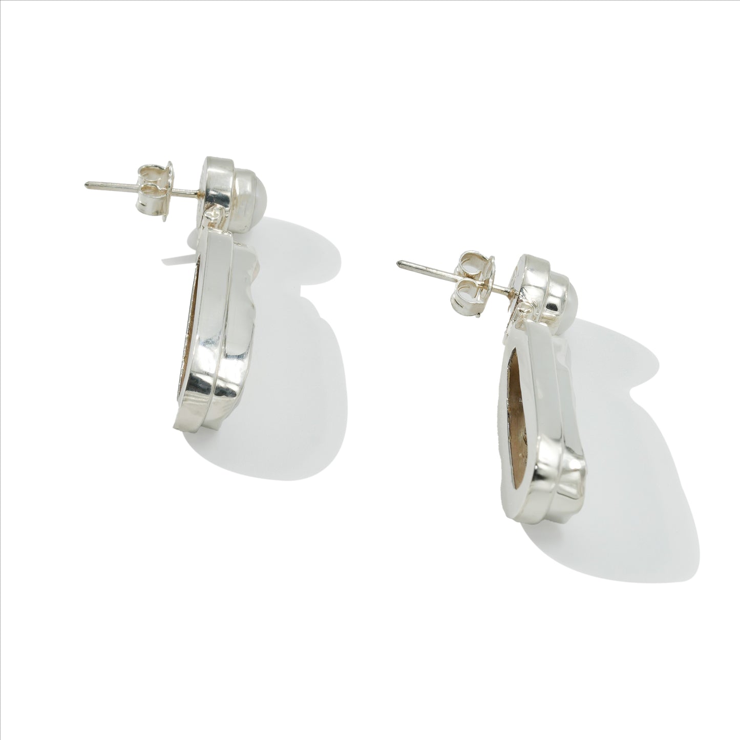 EARRING WITH FRESH WATER AND KESHI PEARL