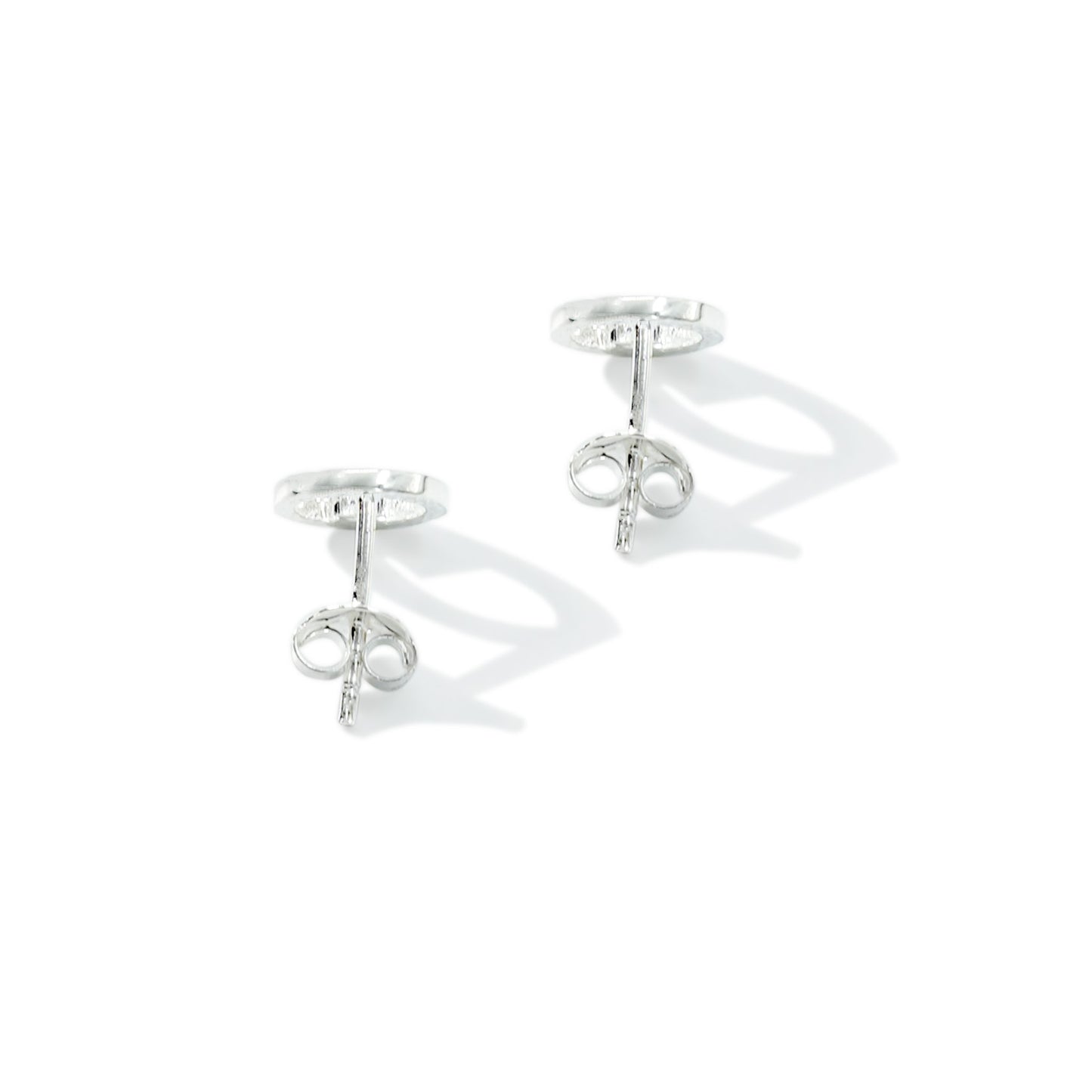 EARRING ROUND ZIRCONIA