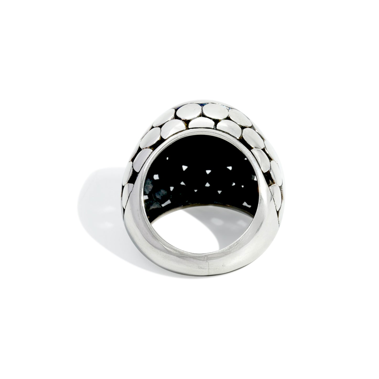 RING DOME SILVER DOT BUN