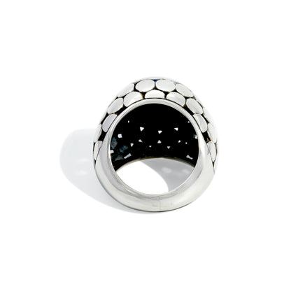 RING DOME SILVER DOT BUN