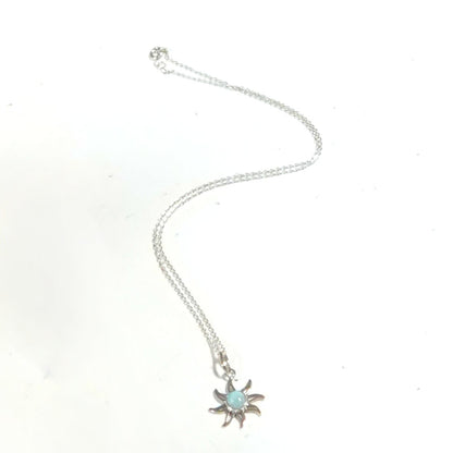 NECKLACE SUN LARIMAR