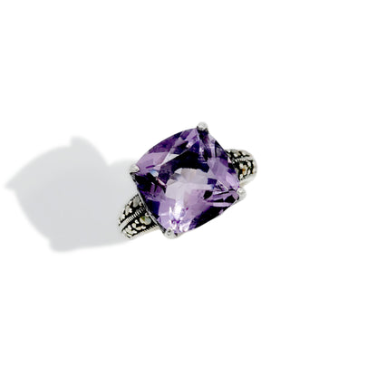 RING DOME AMETHYST