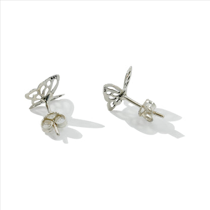 EARRING STUD TINY BUTTERFLY CUT OUT 011-30465