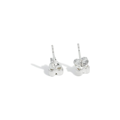 EARRING THREE ROUND ZIRCONIA