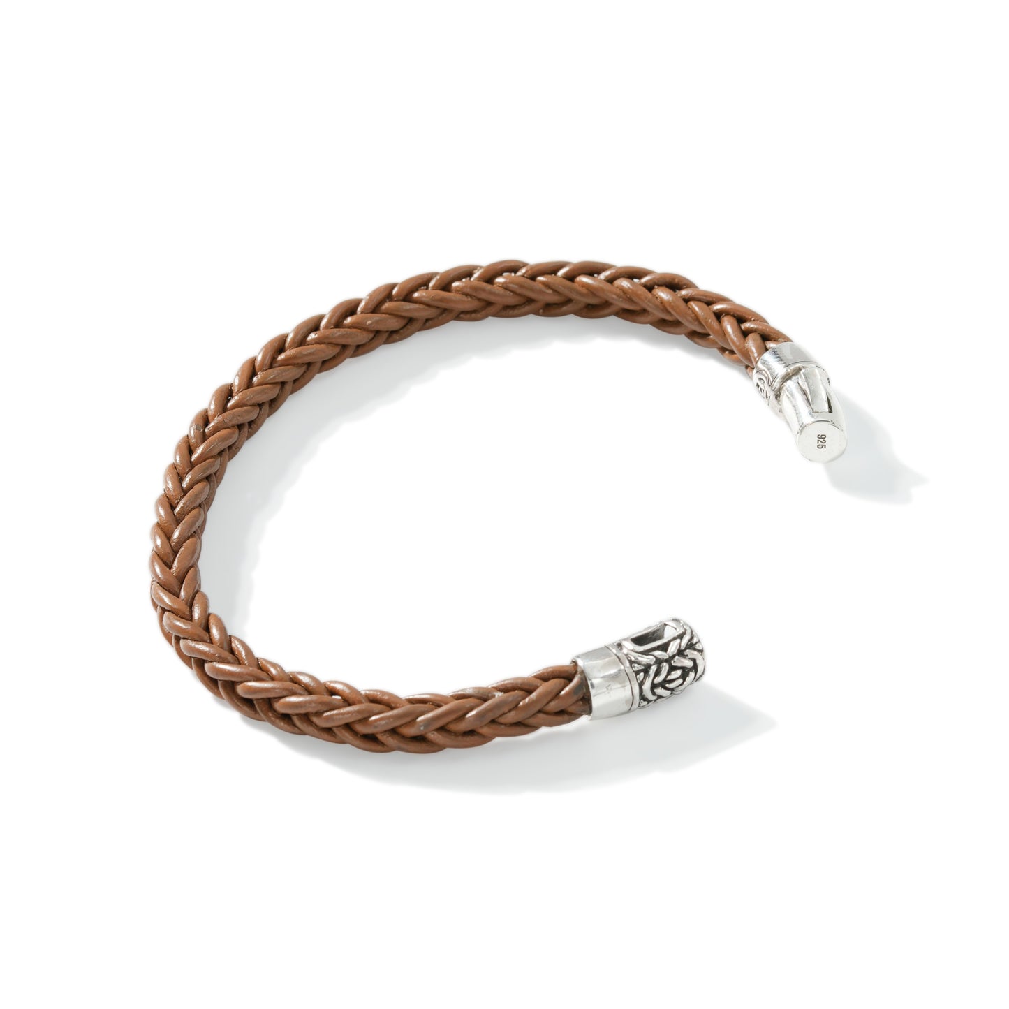 BRACELET LEATHER CLAPS BYZANTINE