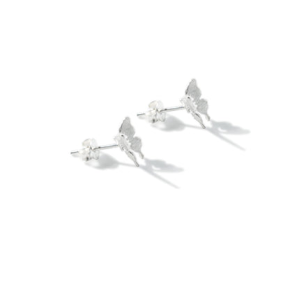 EARRING BUTTERFLY BRUSHED