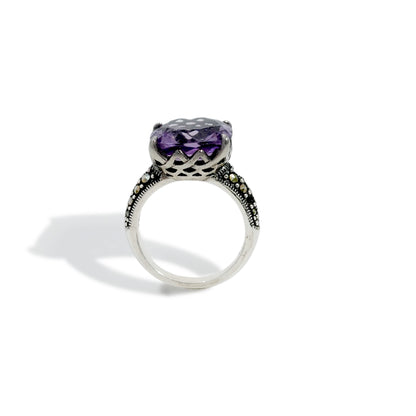 RING DOME AMETHYST
