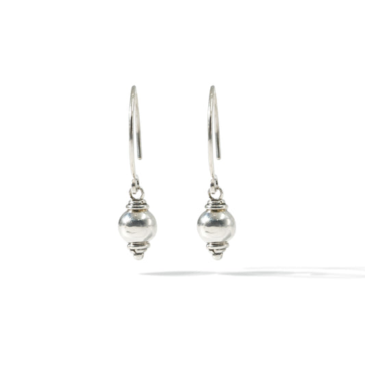 EARRING HOOP BALL PLAIN