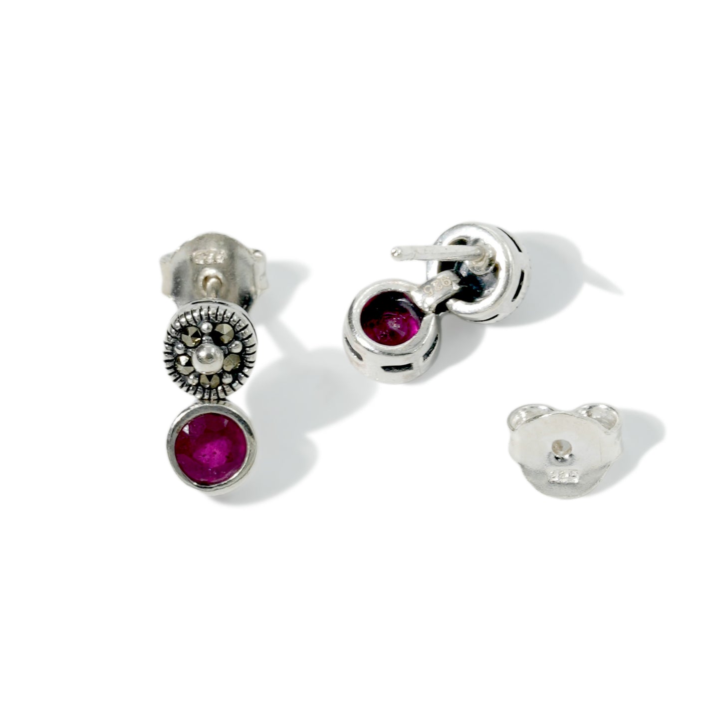EARRING TWO ROUND S