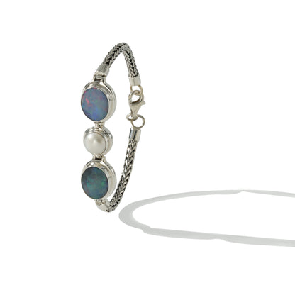 BRACELET ID SOCA DOUBLET OPAL