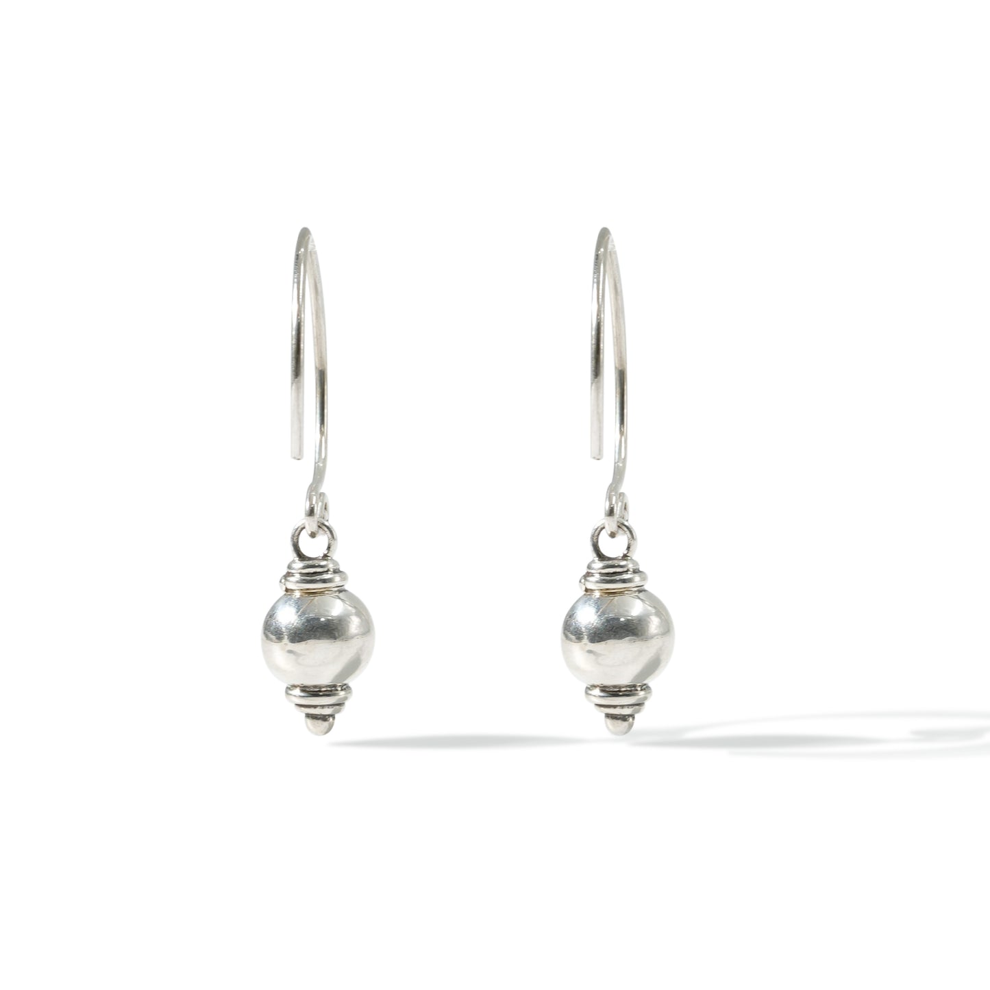 EARRING HOOP BALL PLAIN