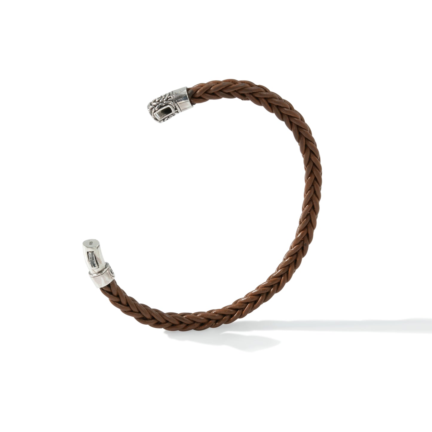 BRACELET LEATHER CLAPS BYZANTINE